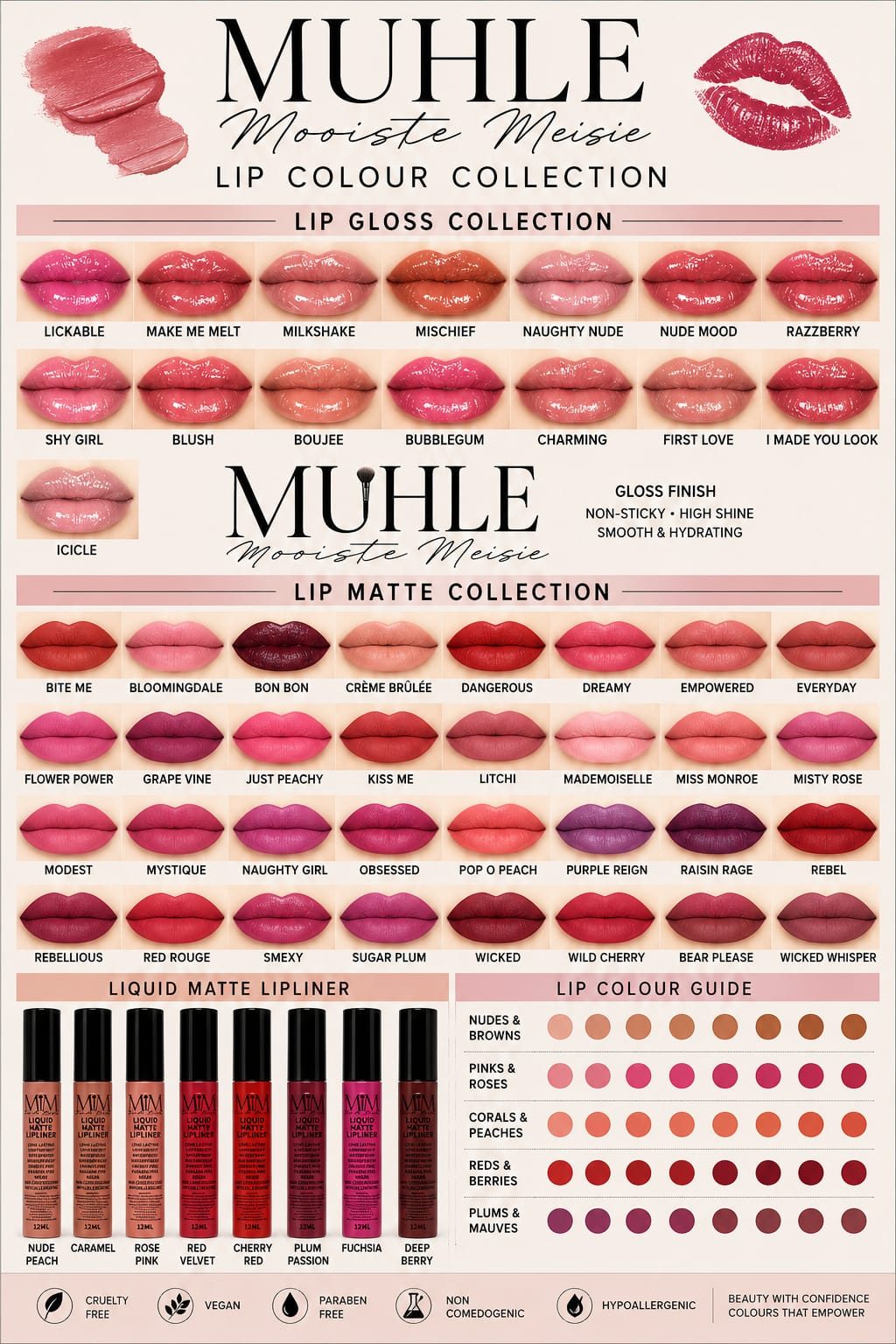 Lip Matte & Gloss 6 Shade Set